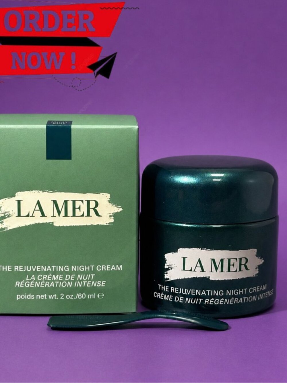La Mer The Rejuvenating Night Cream 2 oz / 60ml Luxury Anti-Aging Moisturizer - Picture 2 of 4